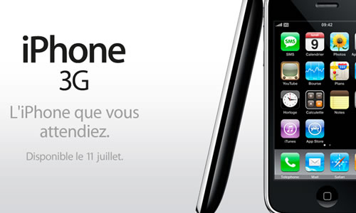 Apple iPhone 3G Belgique